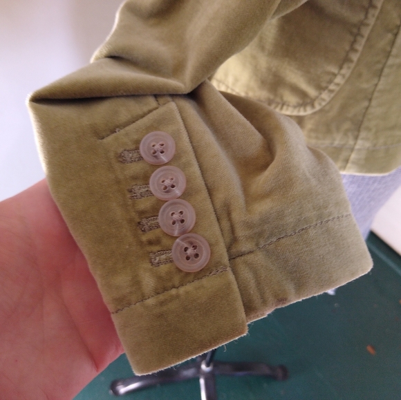 J. CREW Green Velvet Jacket - Picture 6 of 11